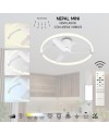 NEPAL MINI * VENTILADOR BLANCO LED CON MANDO